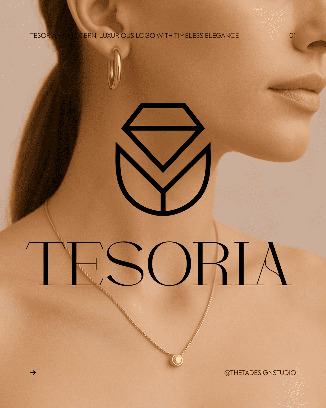 Tesoria Jewelry Store Branding Design