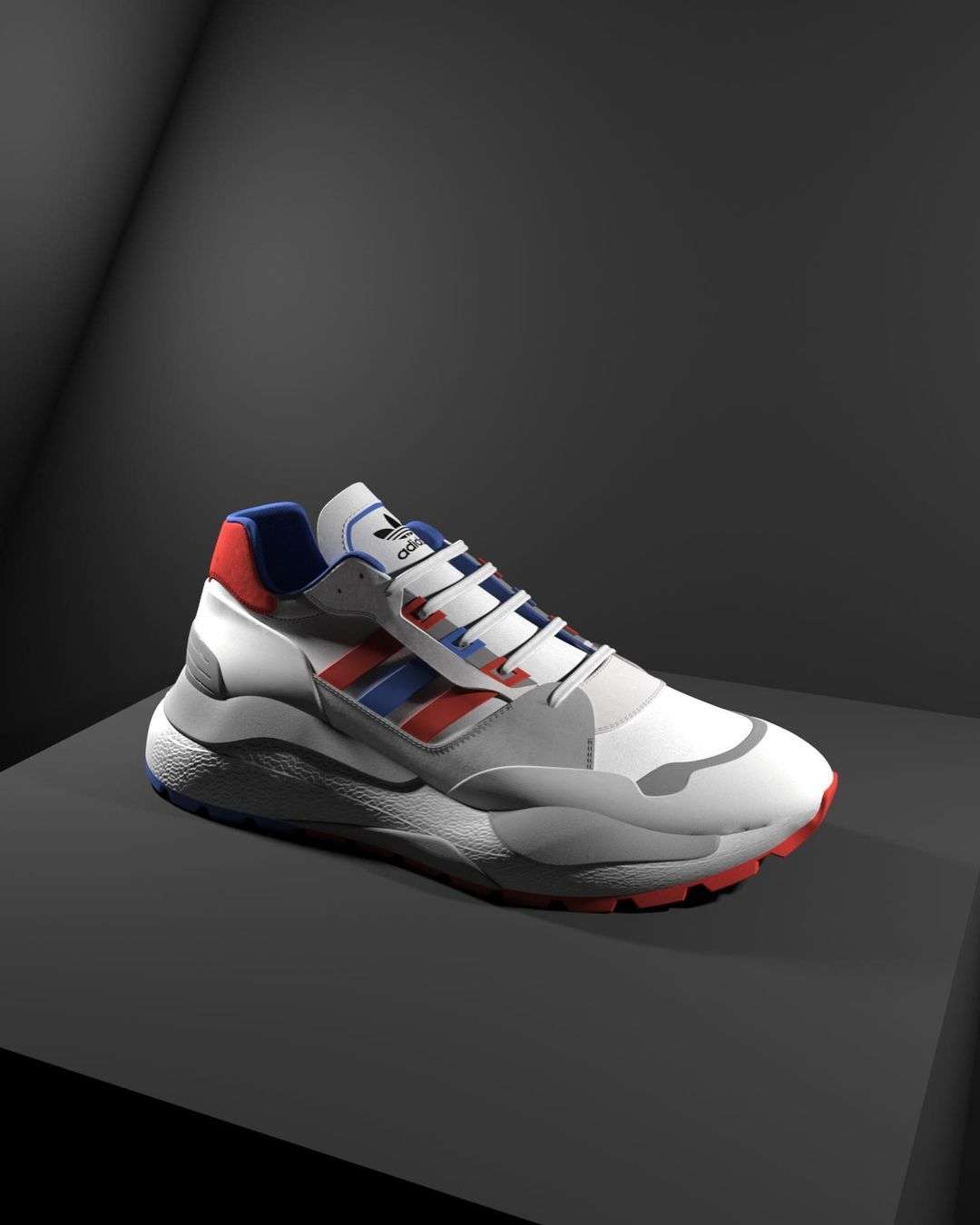 Model 3d nft shoe modelling and render nft shoe animation