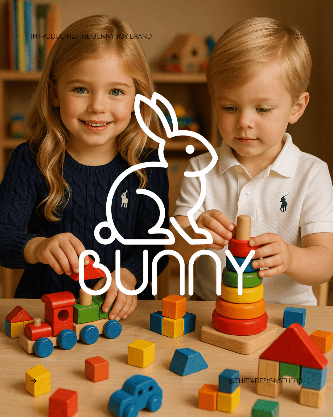 Bunny Toy Store Branding Design