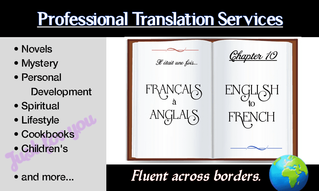 I will translate your book from English to French and from French to English