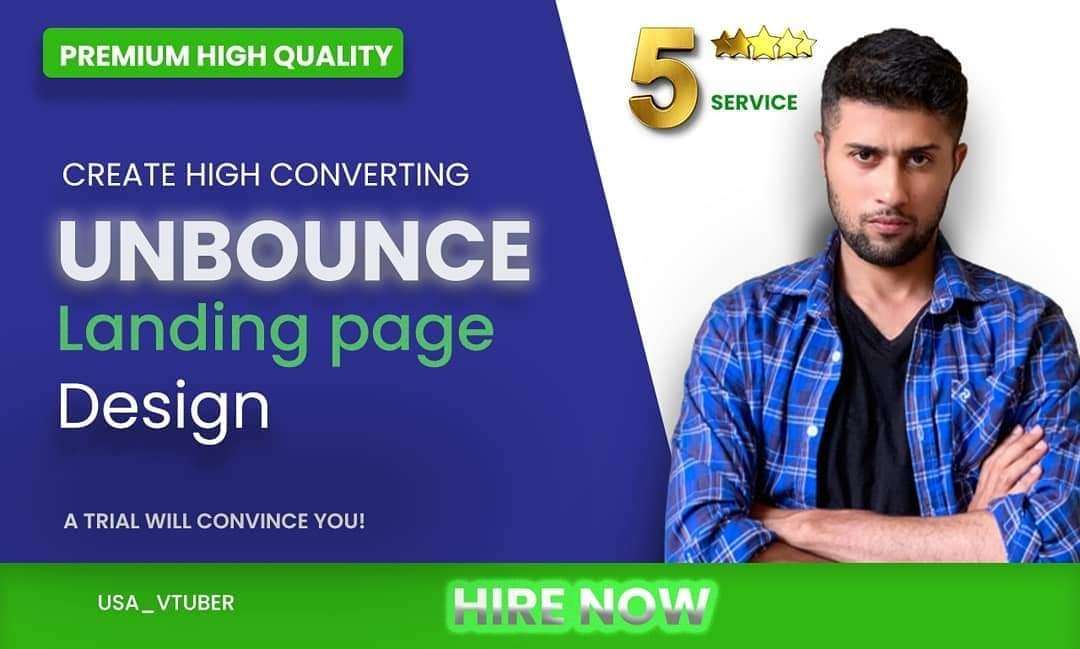 I will create high converting landing page design