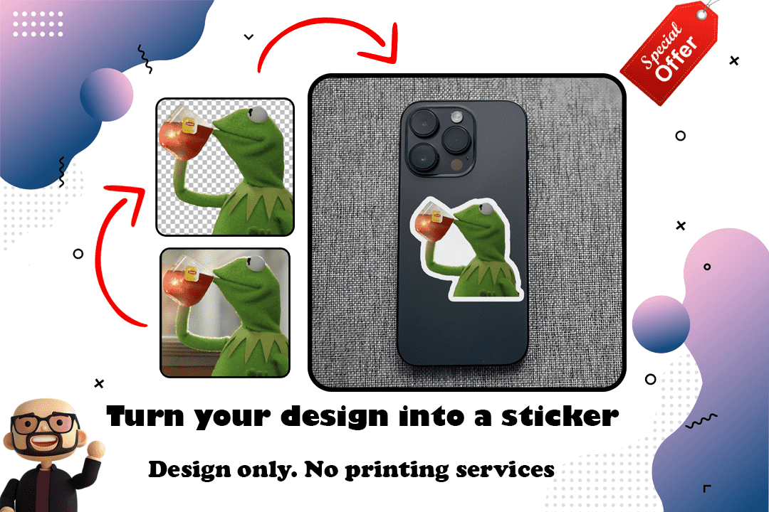 Convert your desired image to a sticker. ( 5-10 images )⛘
