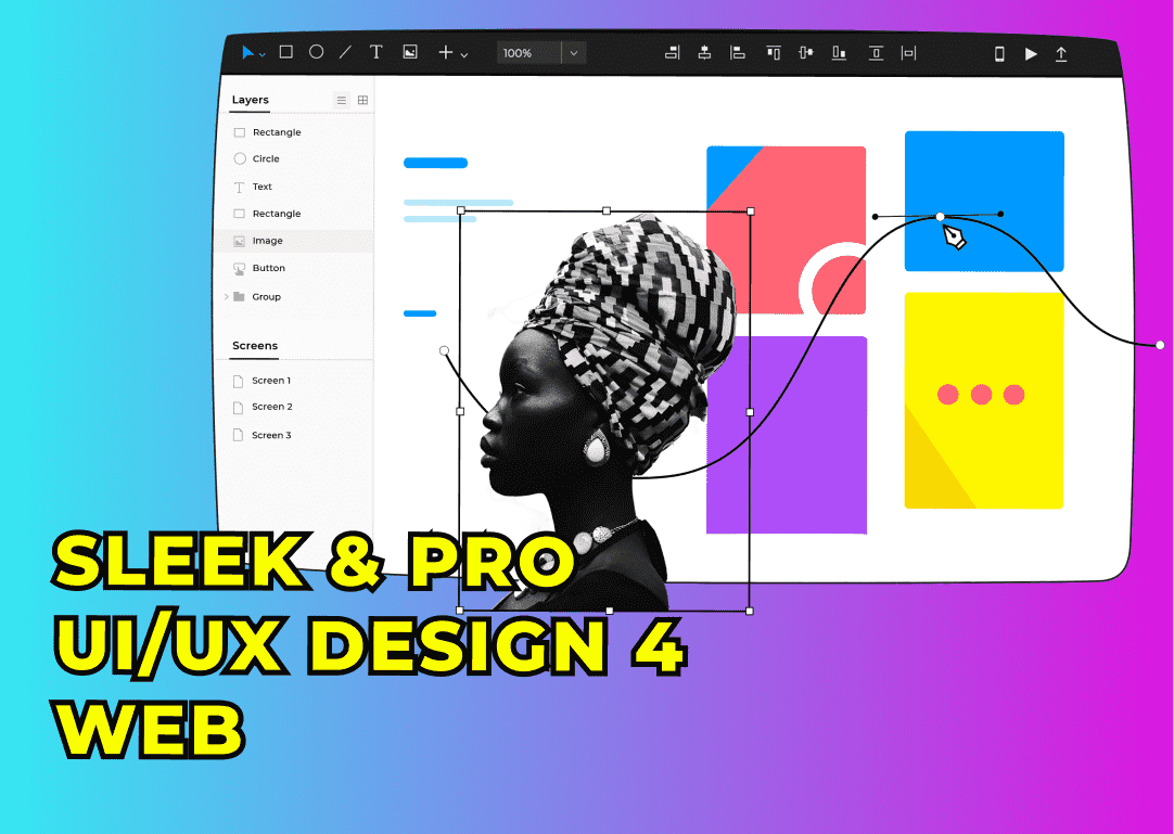 I will create a sleek and professional UI UX for your website