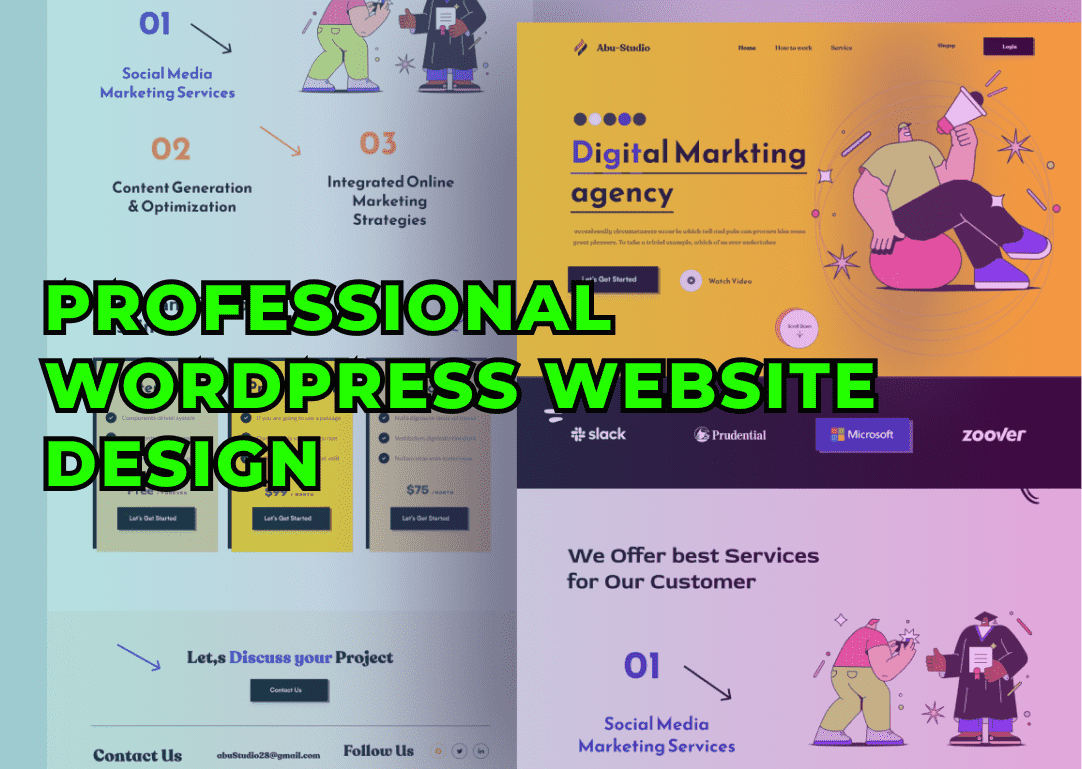 I will boost your online presence with professional wordpress website design