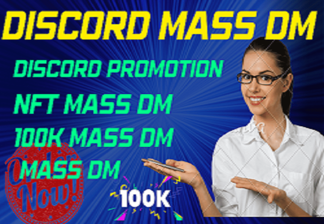 I will do discord mass dm services for your project