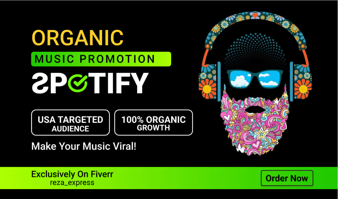 I will do organic Spotify promotion to real audience