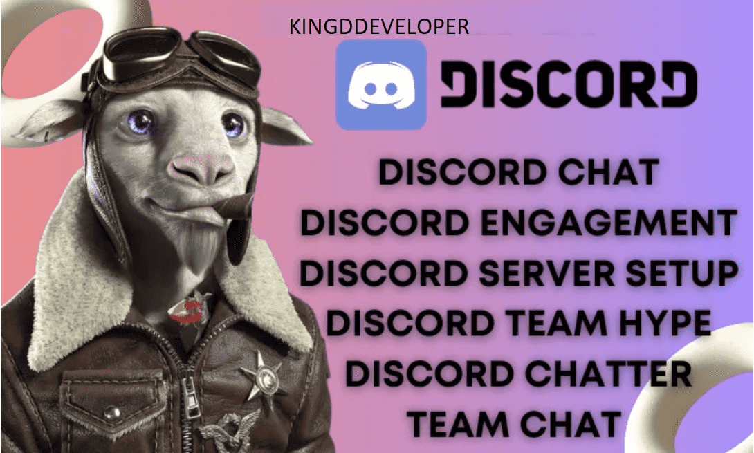 I will do team hype, discord chat in your server with discord chatter, and engagements
