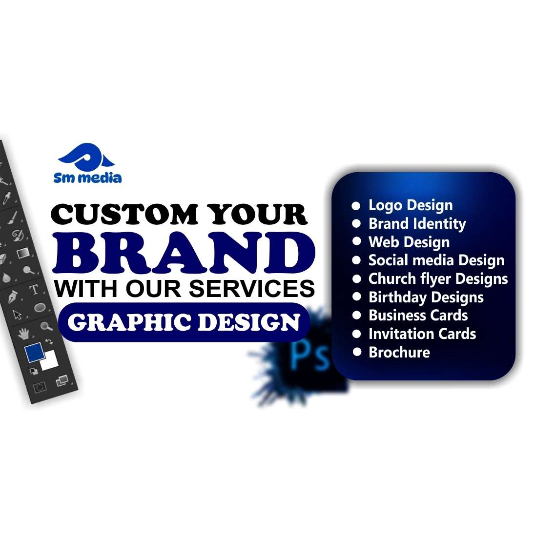 We will customize your brand with our Digital Design & Creative Branding skills