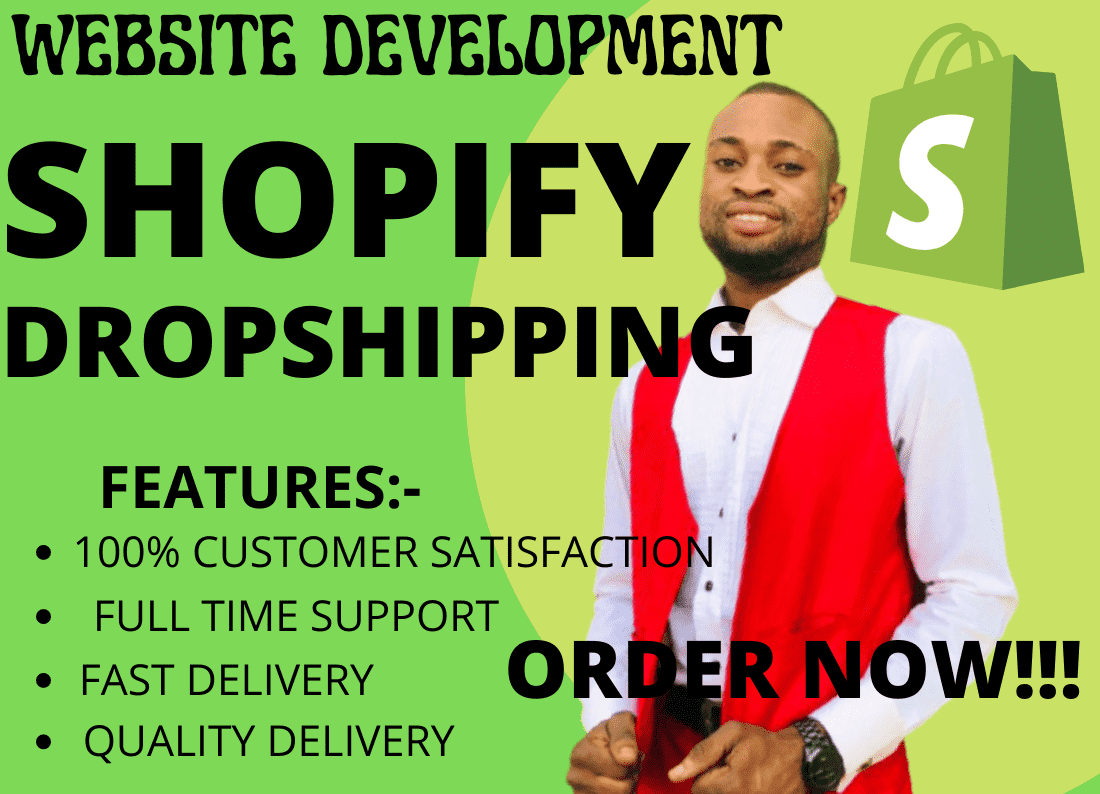 I will build an automated shopify dropshipping store shopify website