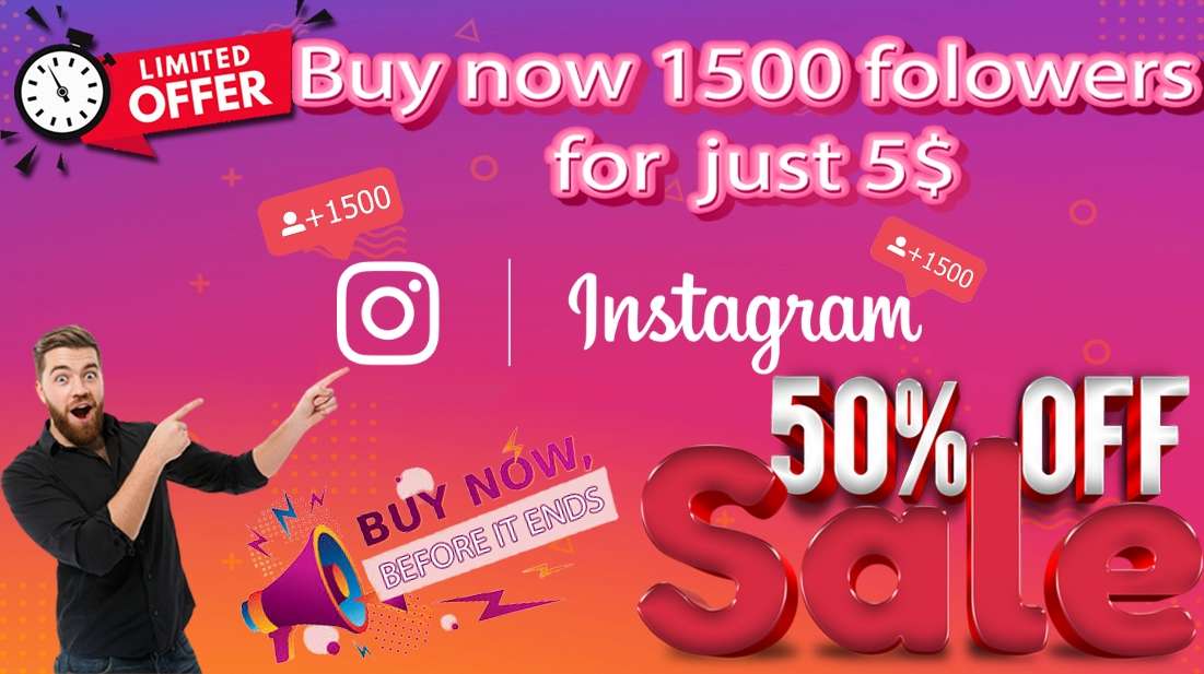 i will give you 1500 instagram followers for just 5 $