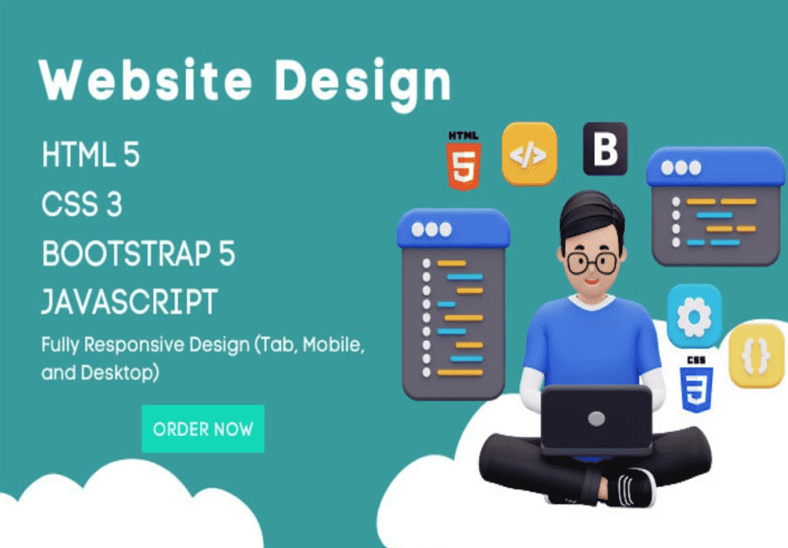 I will develop a responsive website, be your front end developer