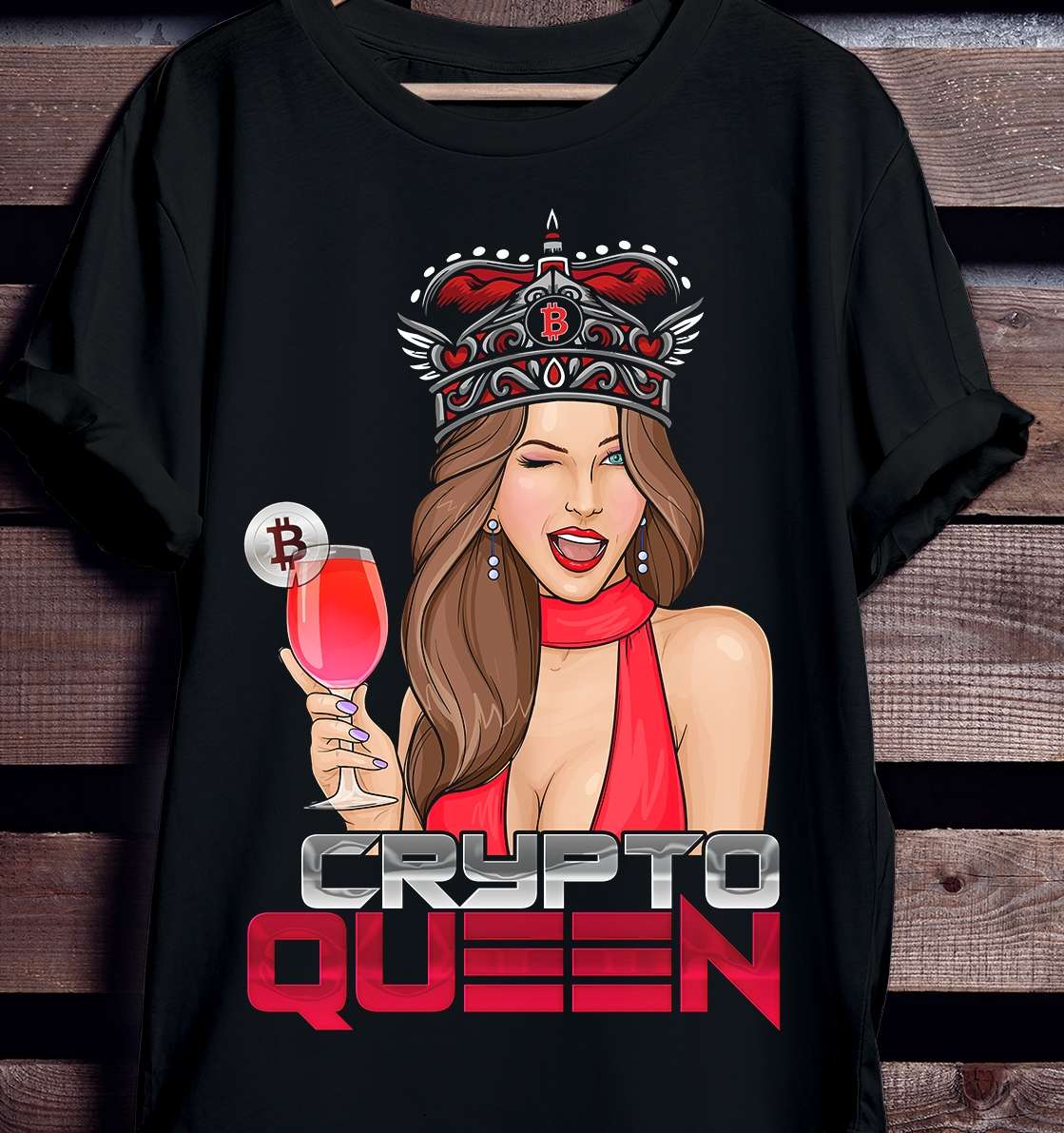 i will create unique cryptocurrency  t-shirt design image 1