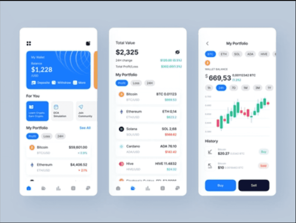 I will do cryptocurrency wallet app, crypto wallet, coin wallet app, blockchain app