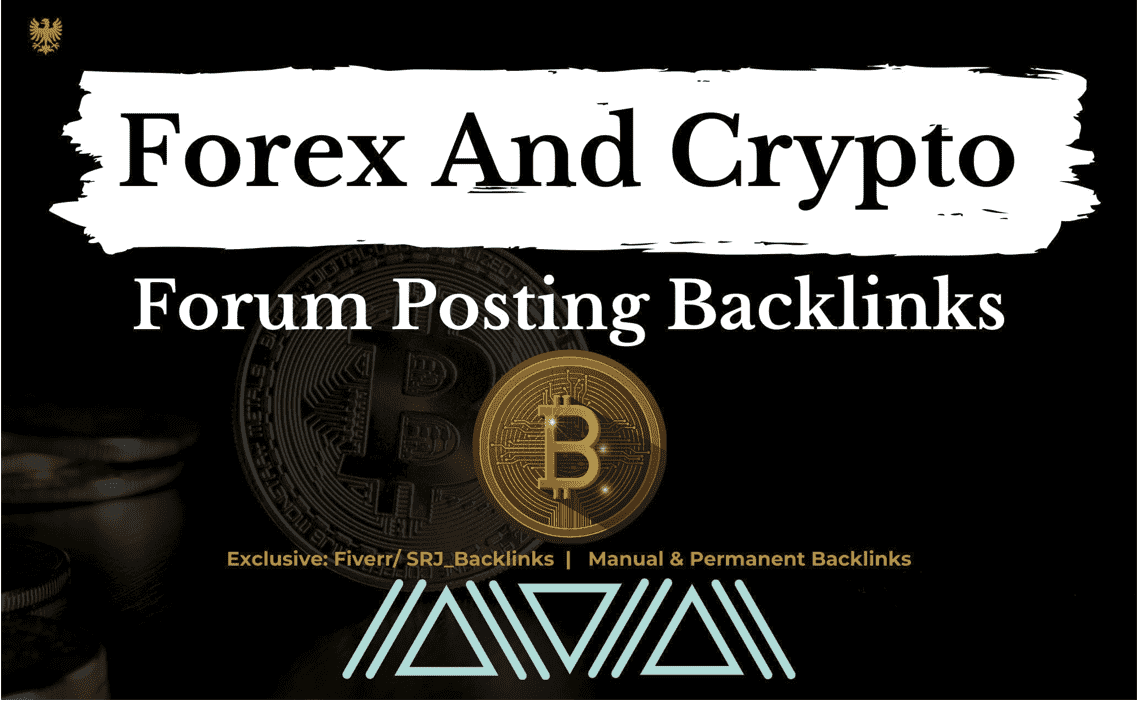 I'll do 10 crypto related forum backlinks