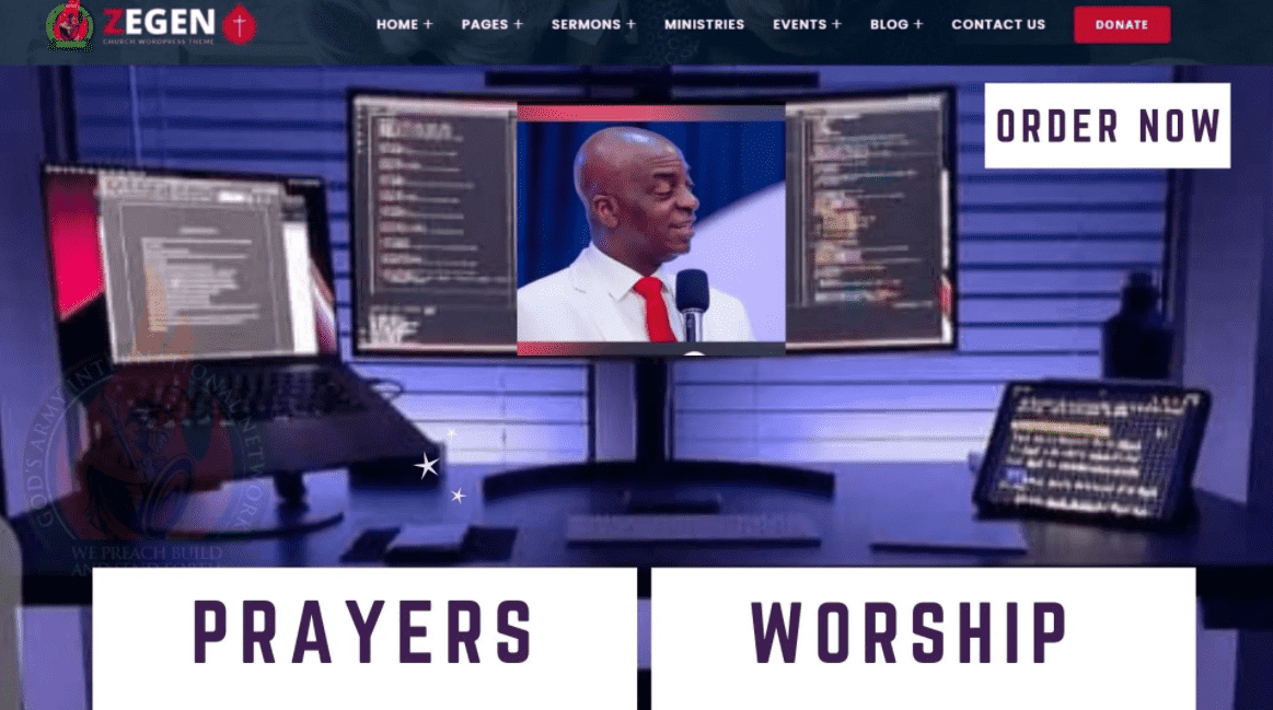 I will build responsive church website for your ministry
