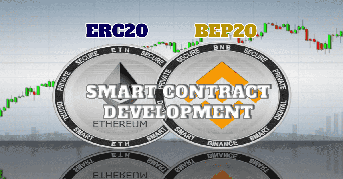 I will create ERC20, BEP20 token on Ethereum and BSC