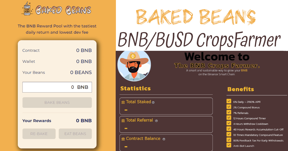 I will fork baked beans, crops farmer, titano, ...