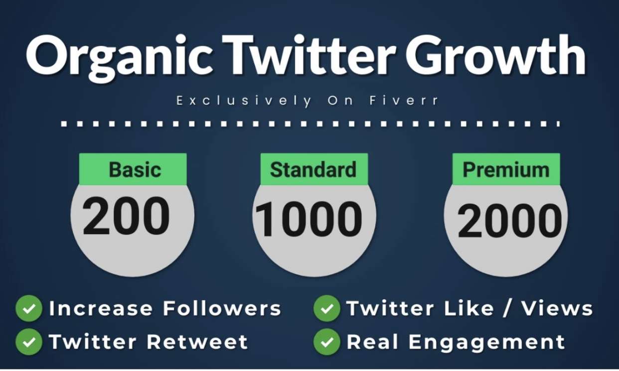 I will grow your twitter account organically and boost your followers