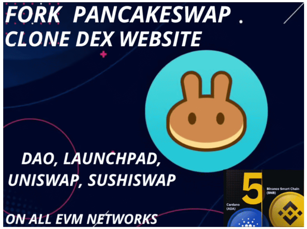 I will fork pancake swap, uniswap, sushiswap, clone dex defi on eth, bsc, aptos network