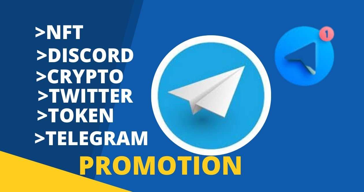I will do telegram promotion ,crypto,nft,