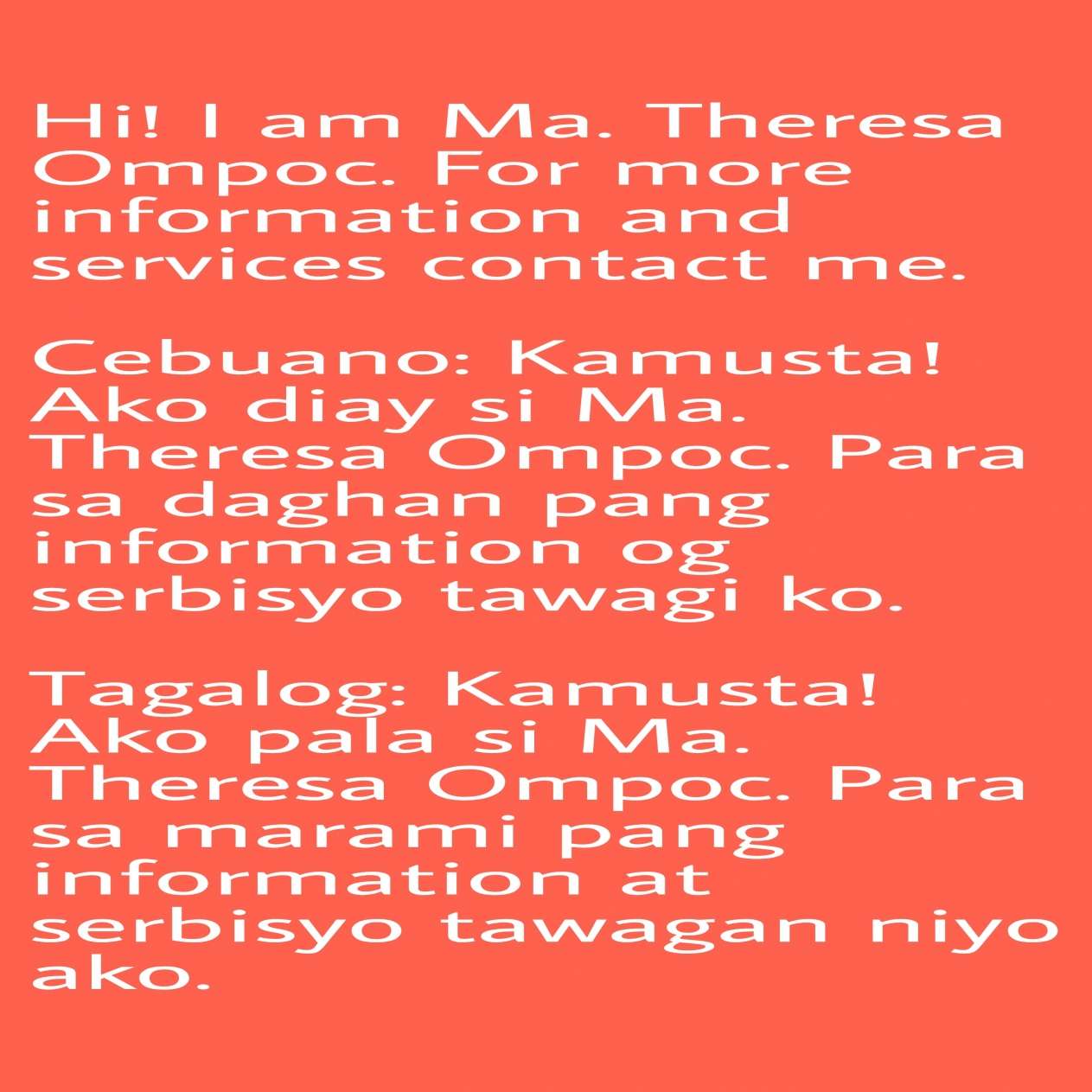 Can translate Bisaya, Tagalog and English image 1