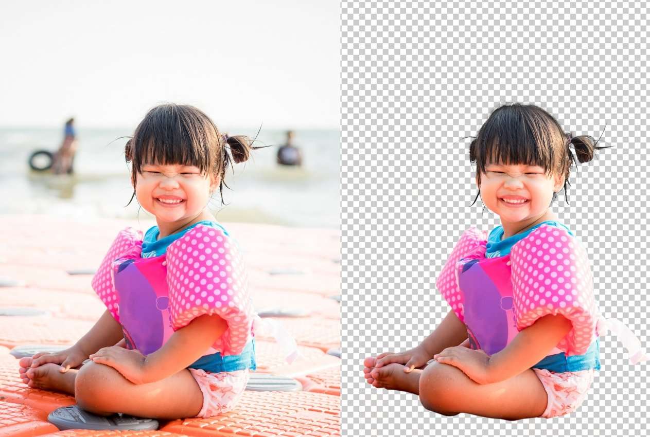 Remove background from images. image 1