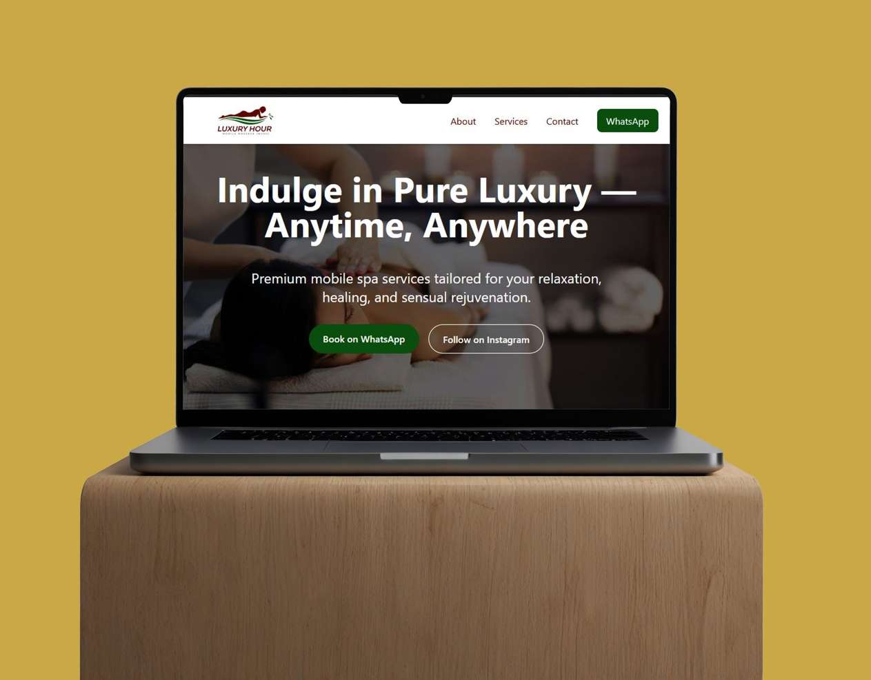 Luxury Hour Spa – Booking & Wellness Website
