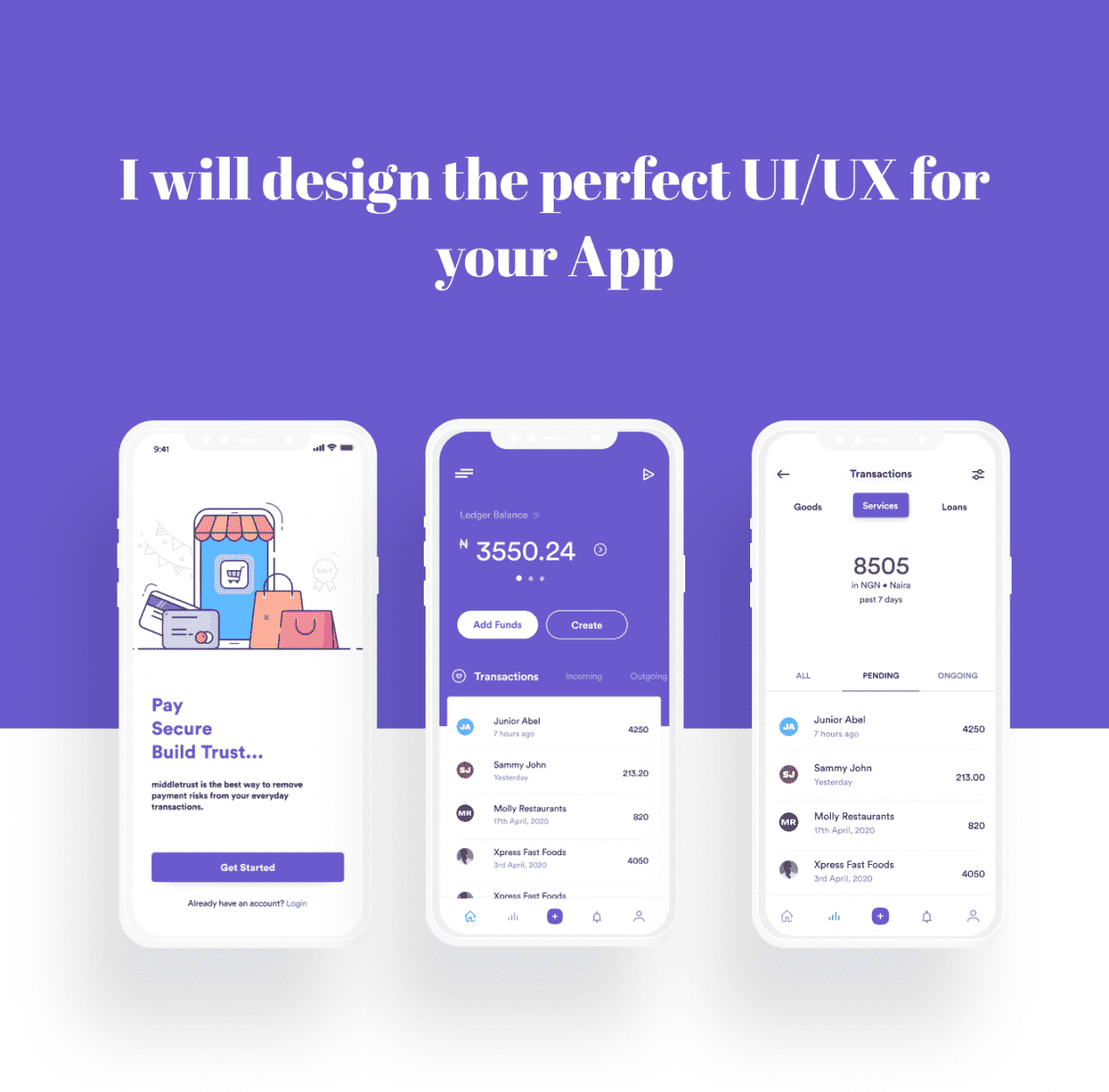 I will design the perfect UI for your app