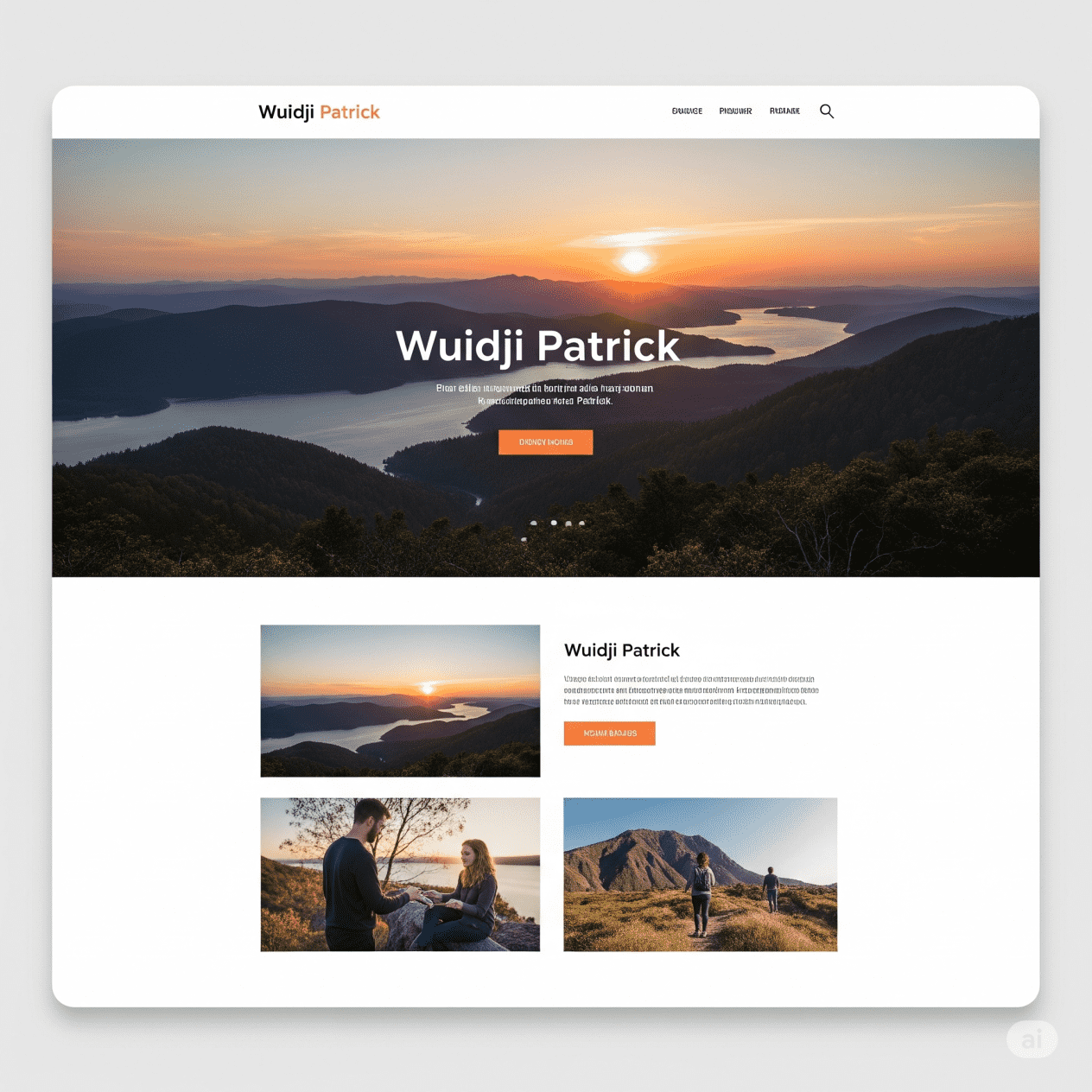 I will create a simple and professional website using AI tools