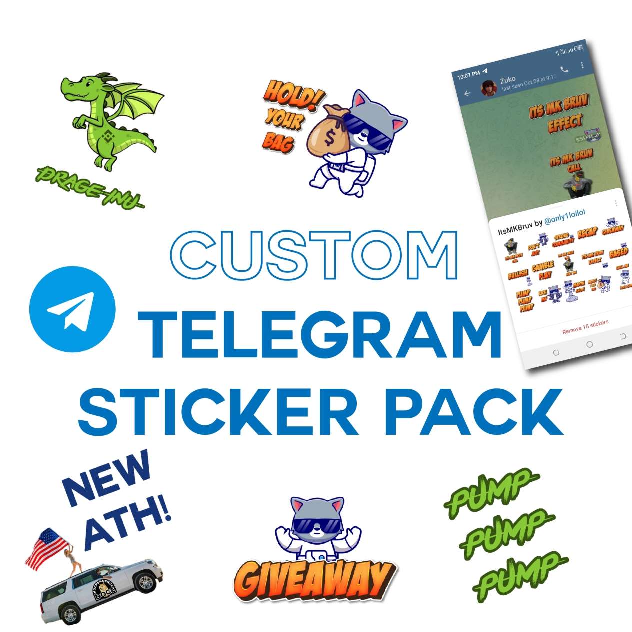 I will design telegram stickers for your projects