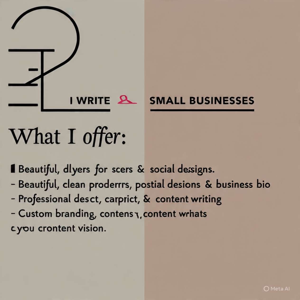 Creative Writer & Designer for Small Businesses