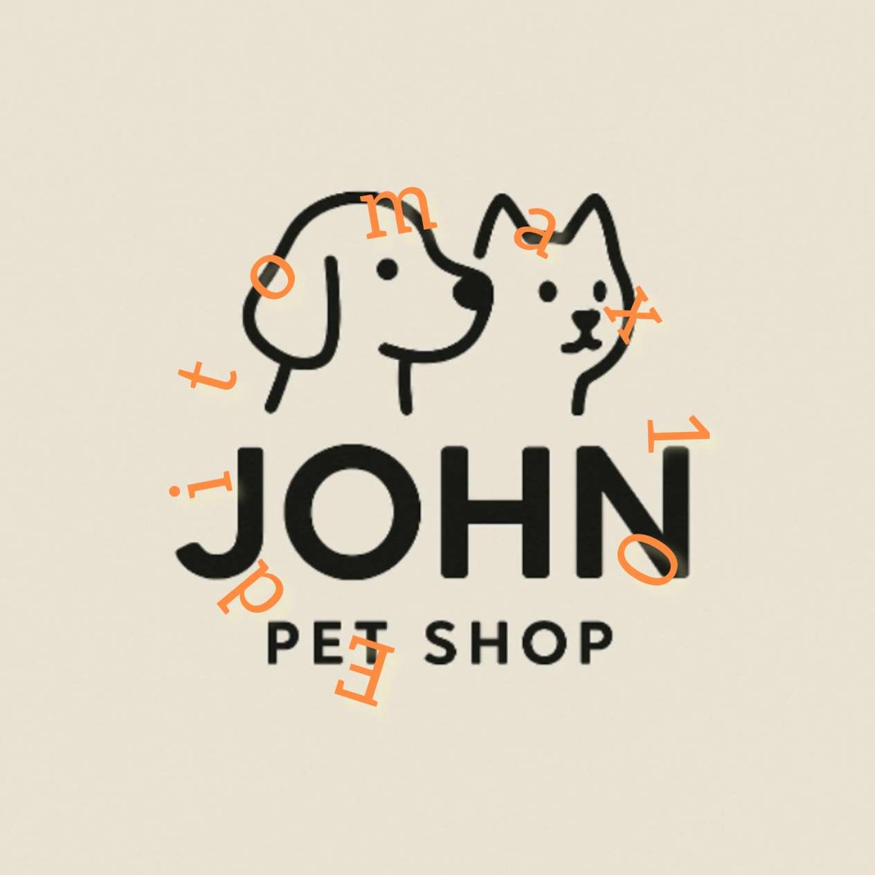 A logo designed for a pet shop