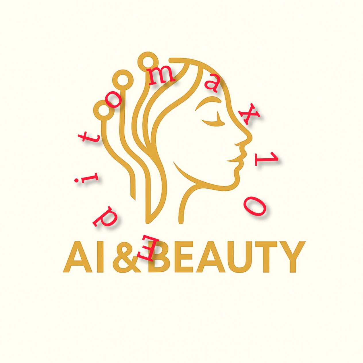 A logo designed for a beauty salon benifitting AI