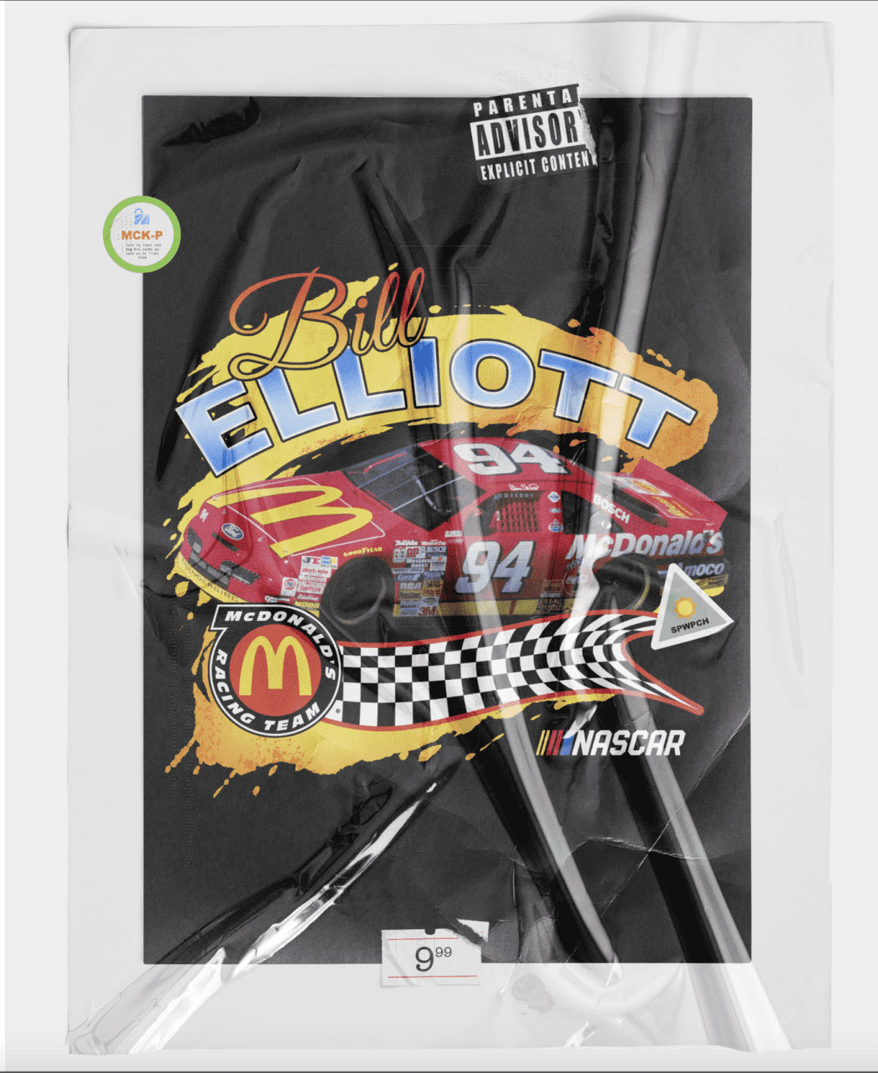 I will create vintage/bootleg nascar illustration for your brand