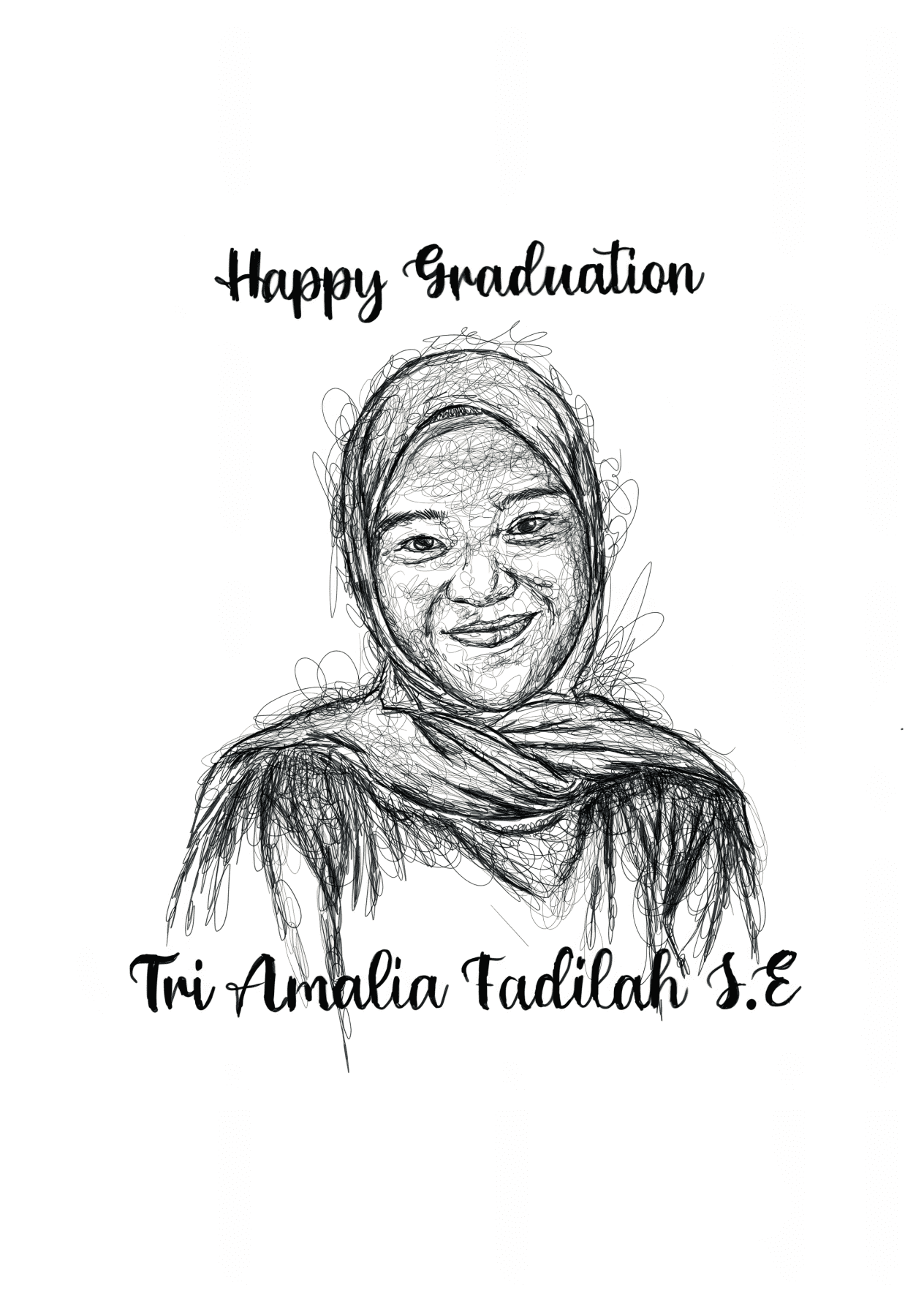 🎨 I will draw a unique and expressive scribble portrait from your photo