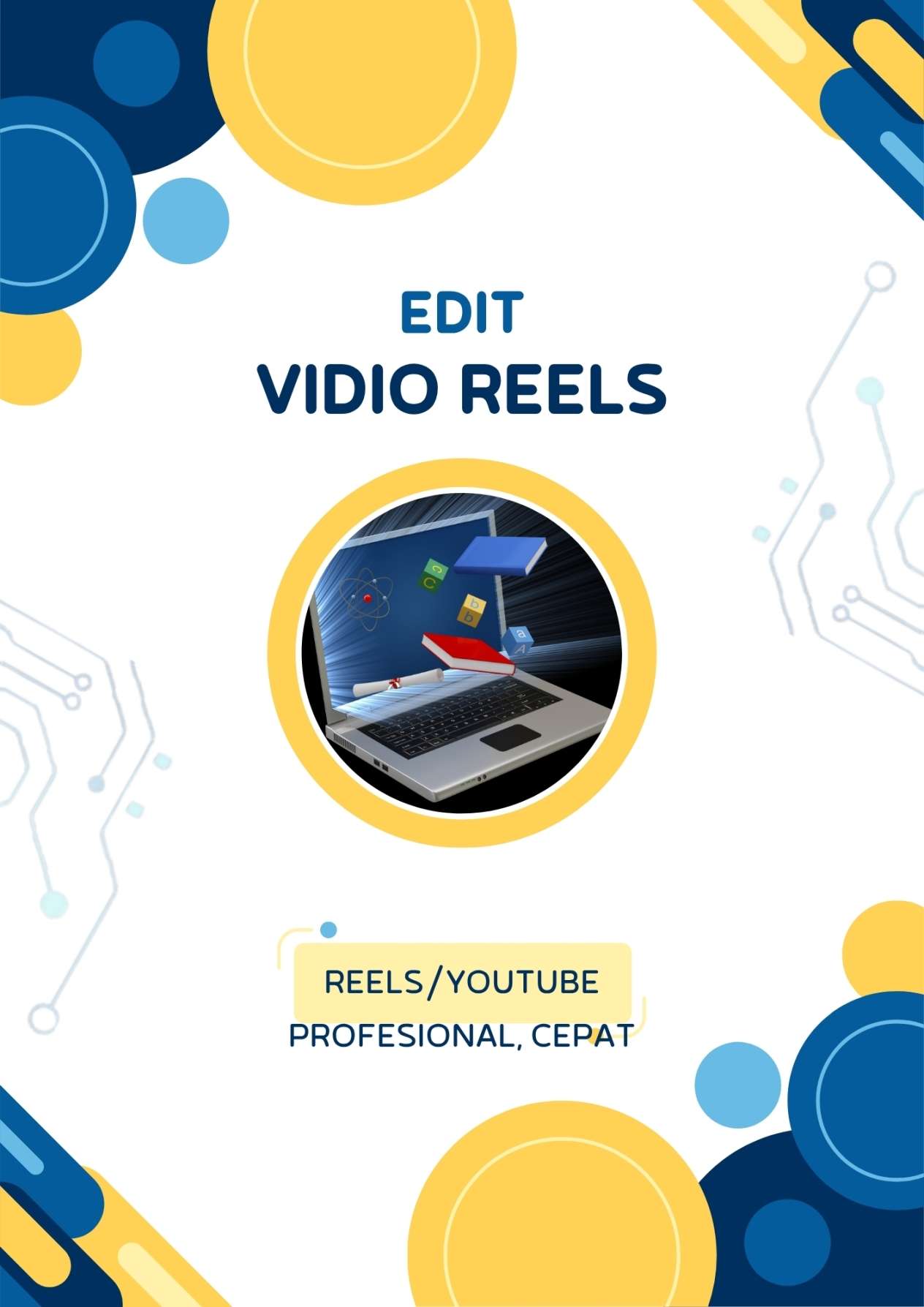 Edit Vidio Reels/Youtube Profesional & Cepat