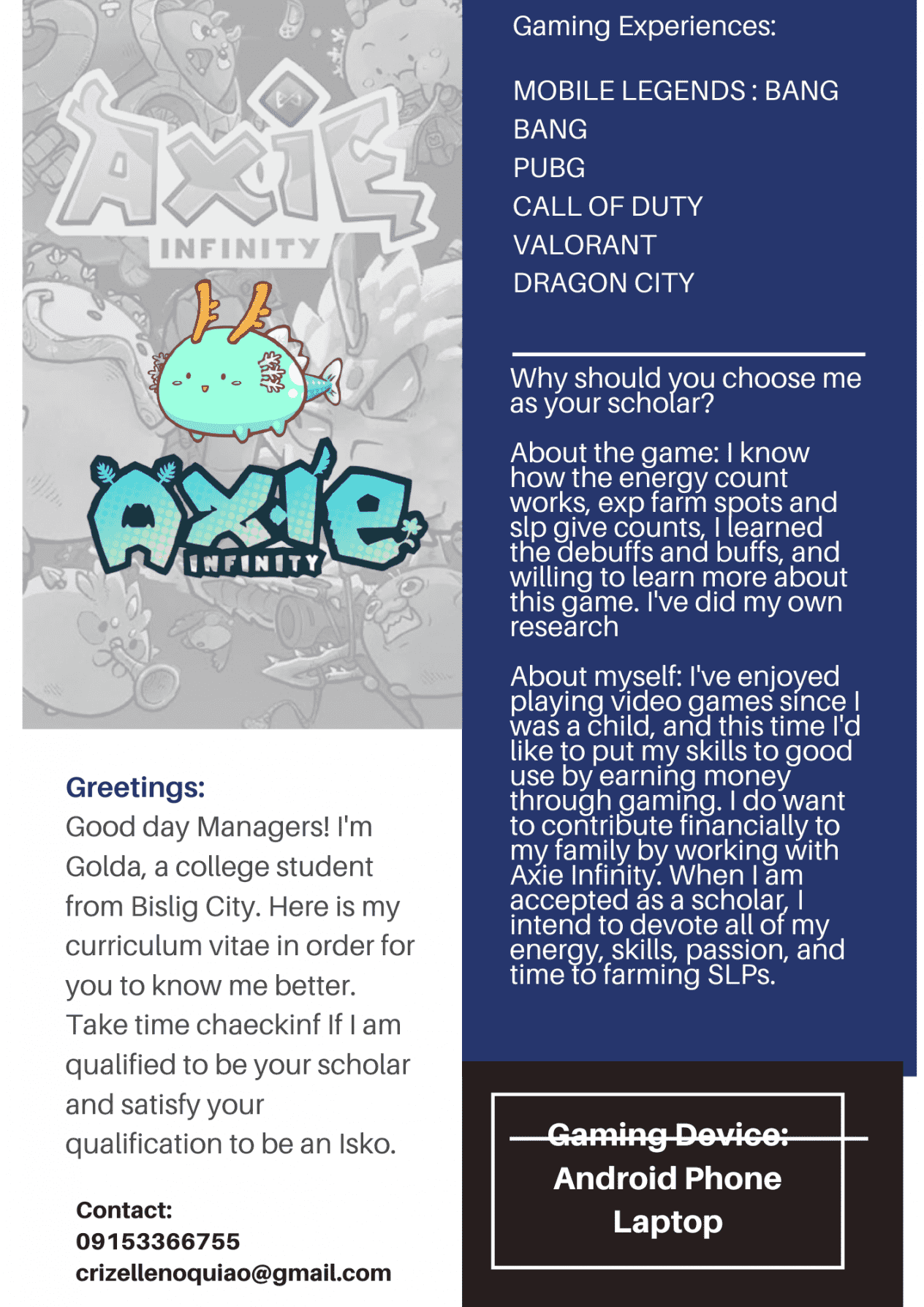 Applying to be Axie Scholar image 1