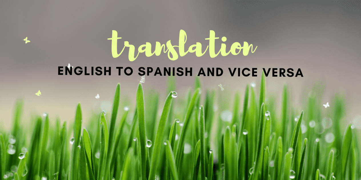 I will translate for you from English to Spanish and vice versa