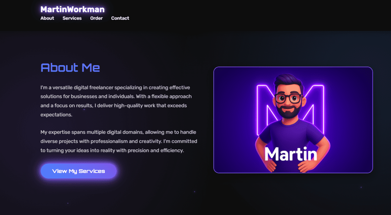 I will create a modern landing page or business website
