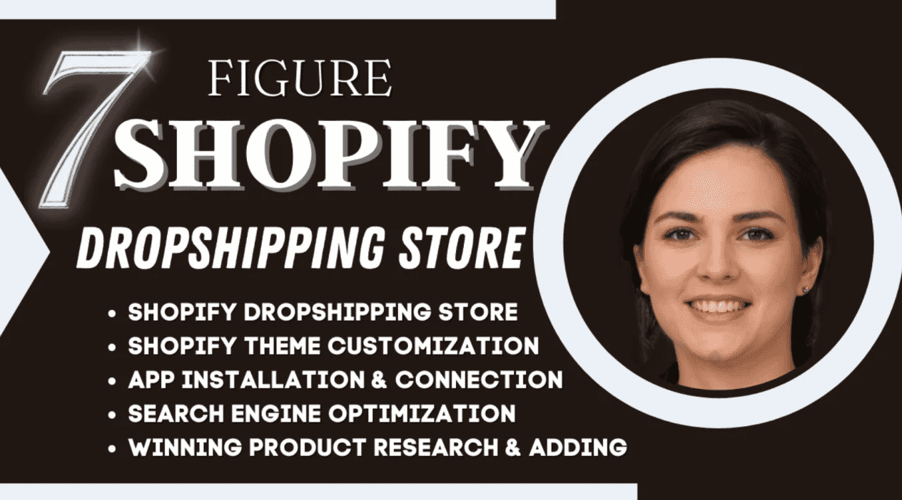I will design shopify dropshipping store, shopify website design, shopify store design, shopify marketing
