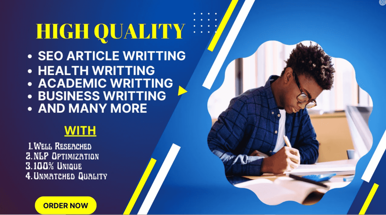 I will write seo article and content writing for your website, blog, business and social media