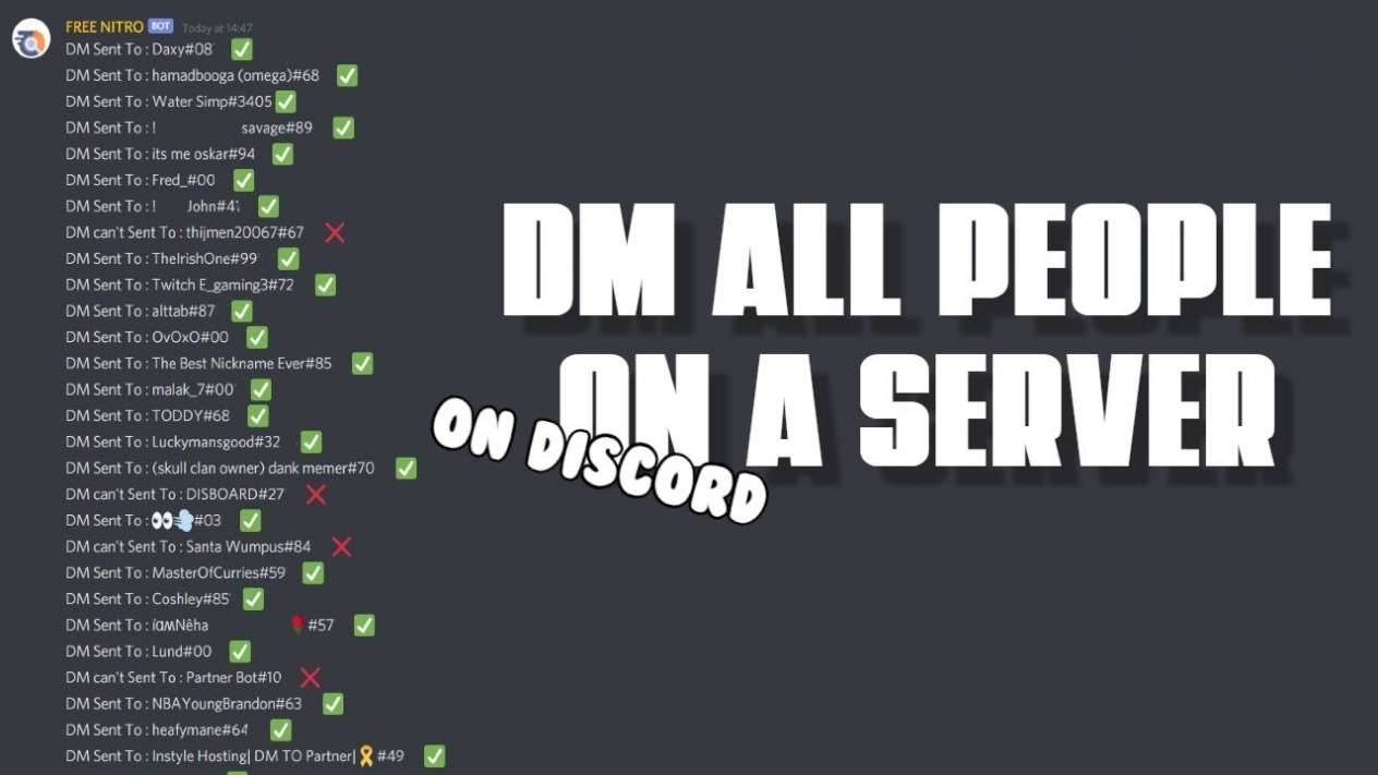 30k Discord Direct Message Invites