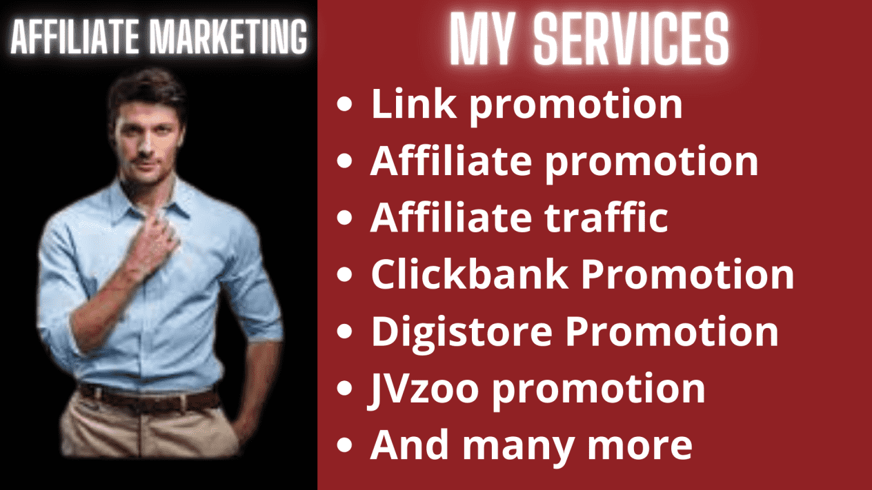 I will affiliate marketing, digistore24, jvzoo promotion clickbank
