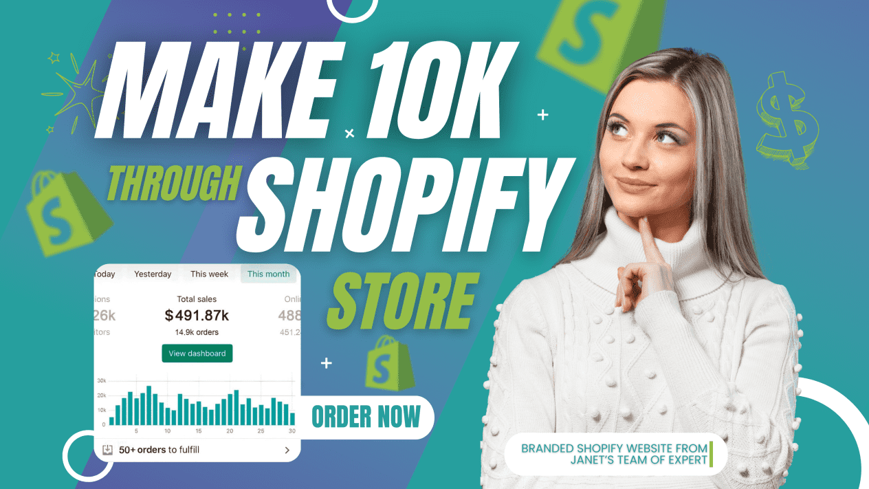 I will create shopify dropshipping store, design shopify website and store development and customization