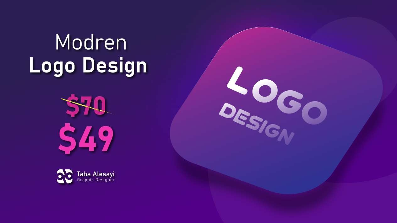 I will design a modern business logo