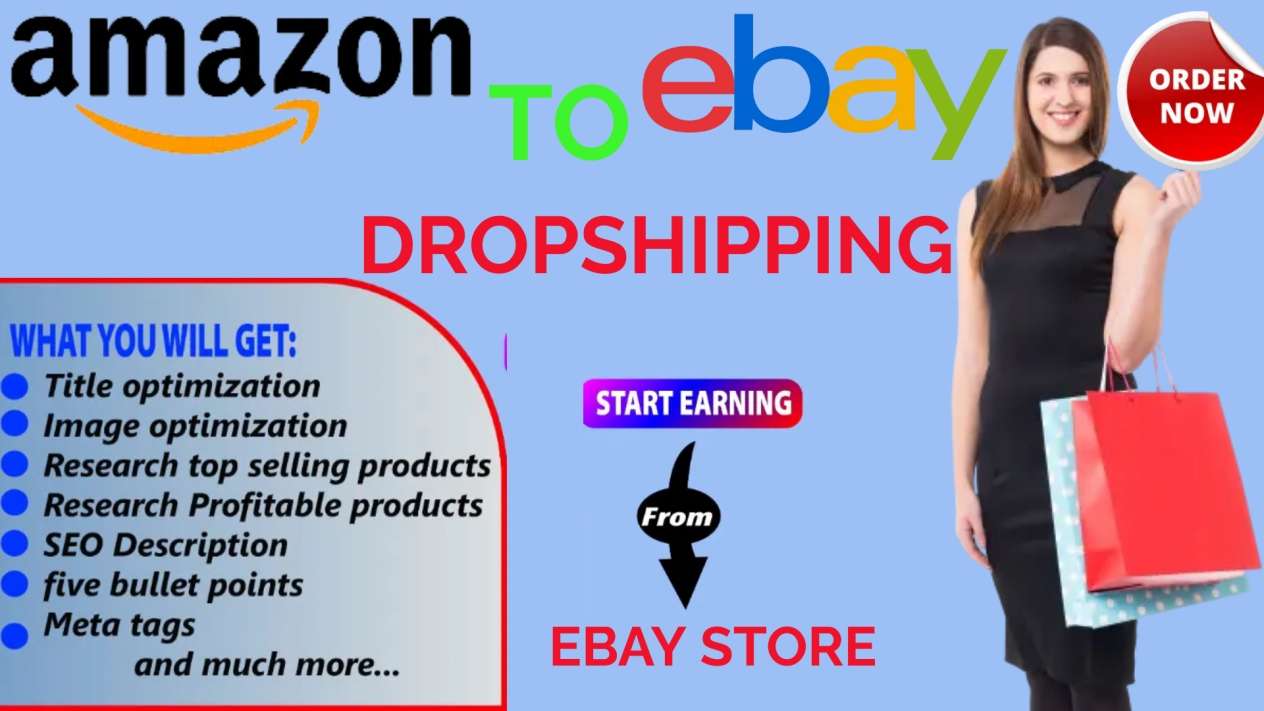 I will do amazon to ebay product dropshipping top listings