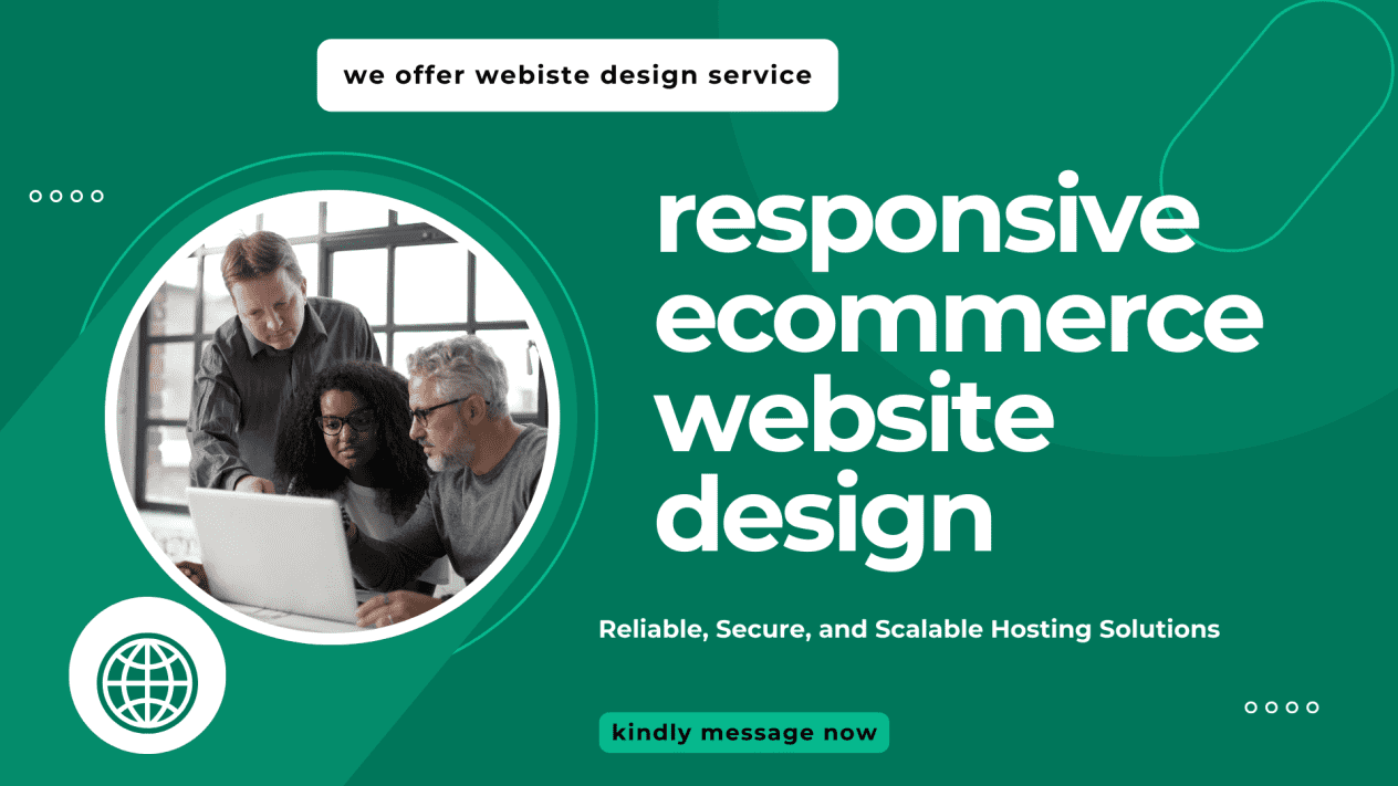 I will create and design responsive e-ecommerce website design for your business