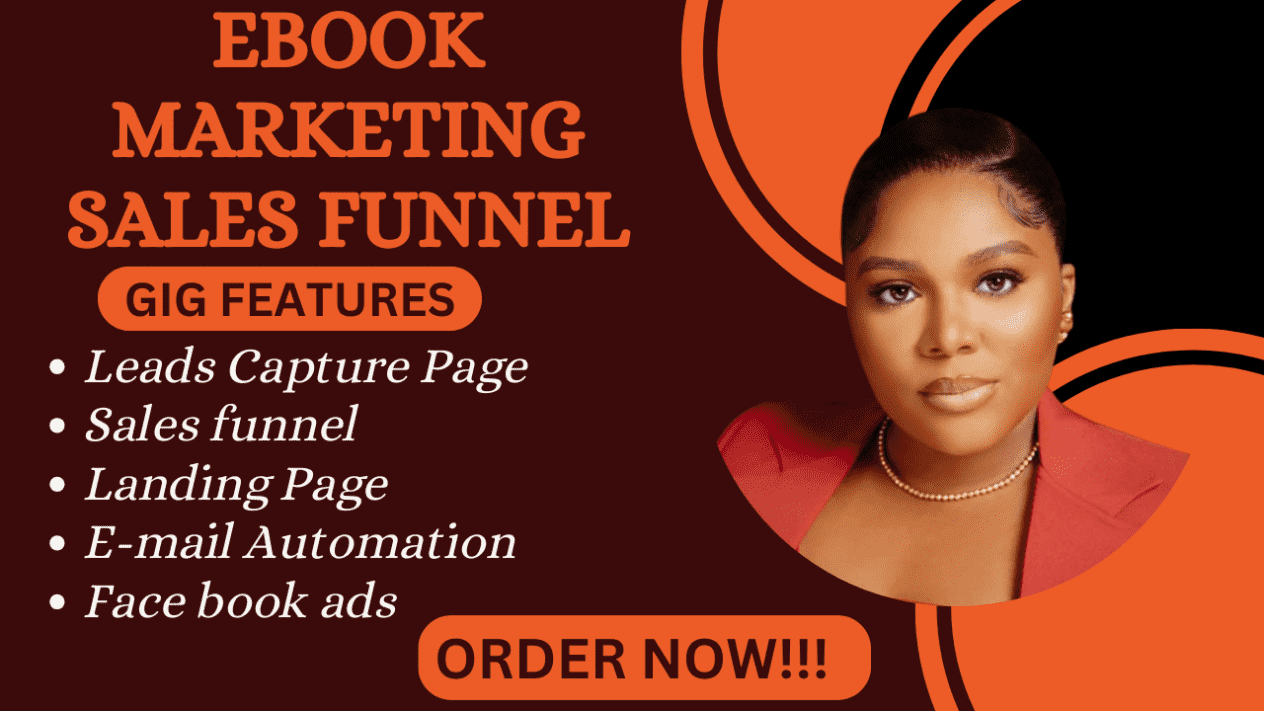 I will do ebook marketing sales funnel and ebook promotion