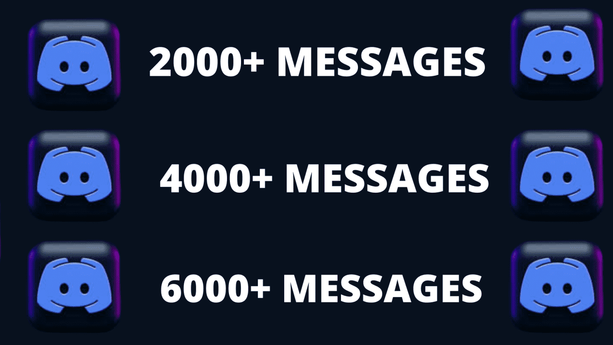 I will send 2000 messages in your discord server