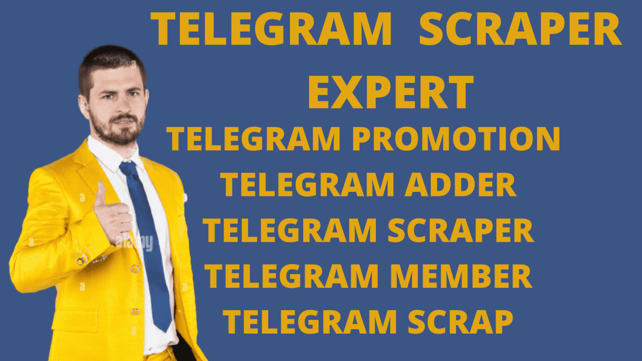 I will do telegram scrap, telegram scraper, telegram adder, telegram promotion, telegram subscribers